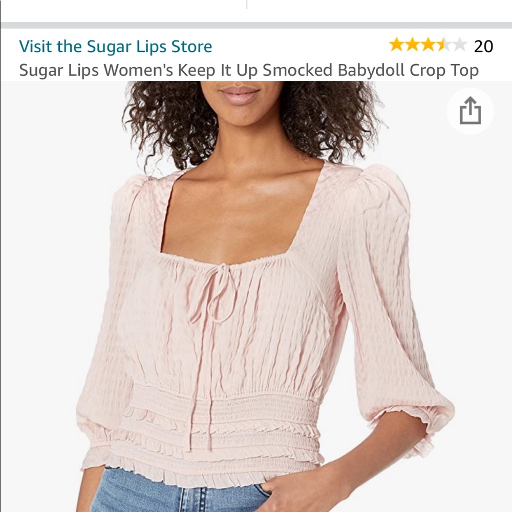 Pink top tie in the middle size medium NWT